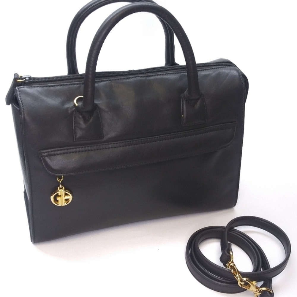 Giani Bernini Navy 100% Leather Handbag